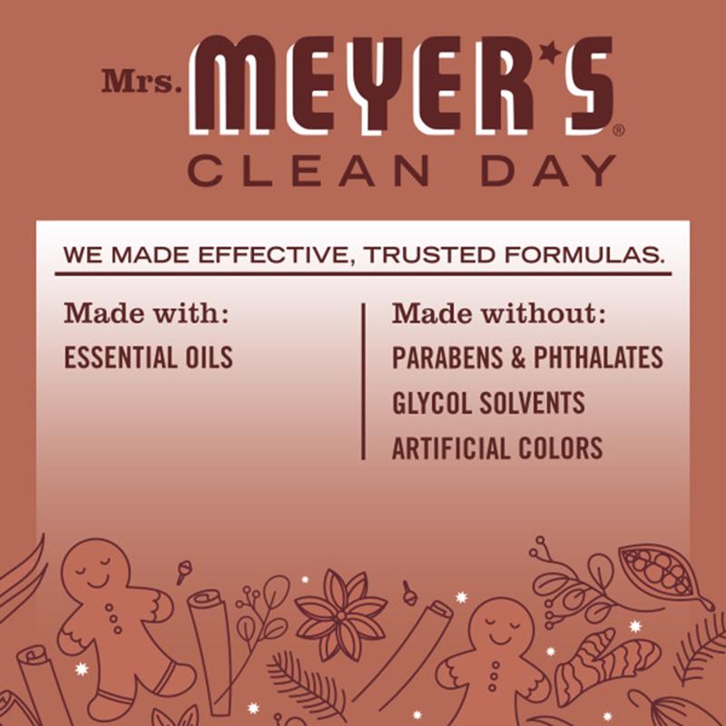 Mrs. Meyer's Clean Day Gingerbread Scent Multi-Purpose Cleaner Liquid Spray 16 oz, Pack of 6
