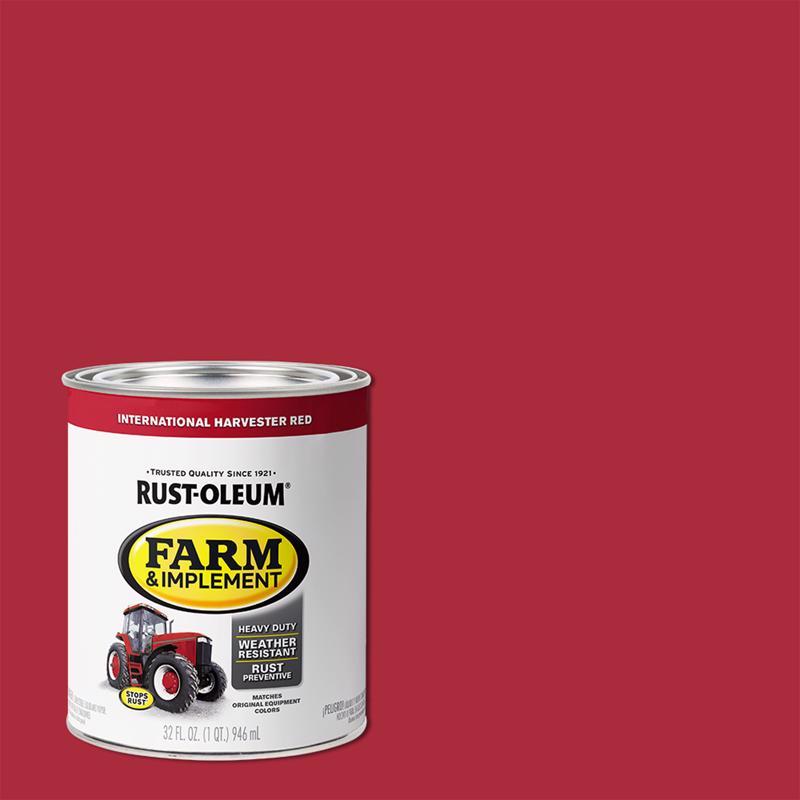 Rust-Oleum Indoor and Outdoor Gloss International Harvester Red Oil-Based Oil Modified Alkyd Farm &, Pack of 2