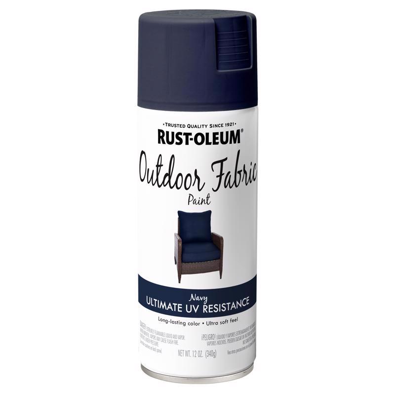 Rust-Oleum Flat Navy Fabric Spray Paint 12 oz, Pack of 6