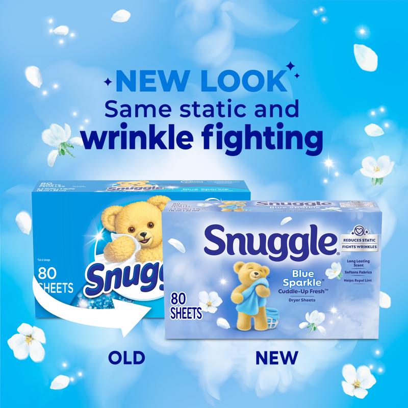 Snuggle Blue Sparkle Fresh Scent Fabric Softener Sheets 1 pk