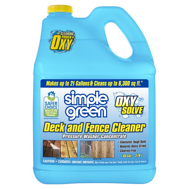 Simple Green Oxy Solve Deck and Fence Cleaner 1 gal Liquid, Pack of 4