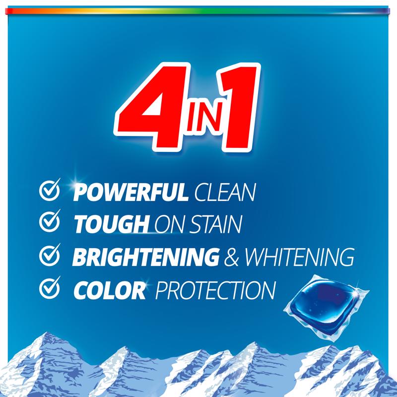 Purex Mountain Breeze Scent Laundry Detergent Pod 11.1 oz 21 pk, Pack of 6
