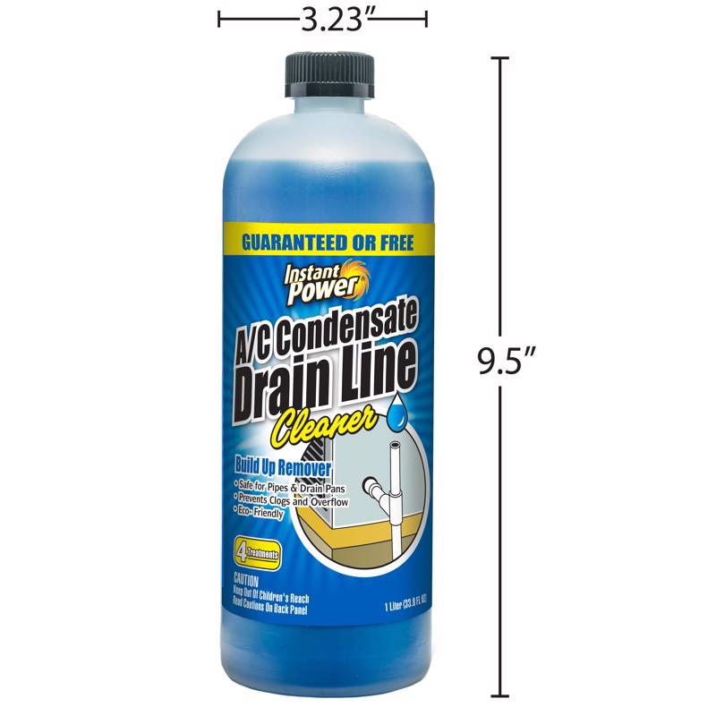 Instant Power Air Conditioner Condensate Drain Line Cleaner 1 L Liquid, Pack of 4