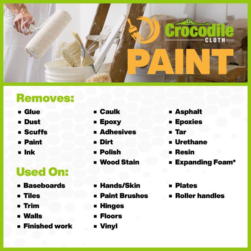 Crocodile Cloth Paint Cleaning Cloth 15 in. W X 10 in. L 10 wipes 10 pk