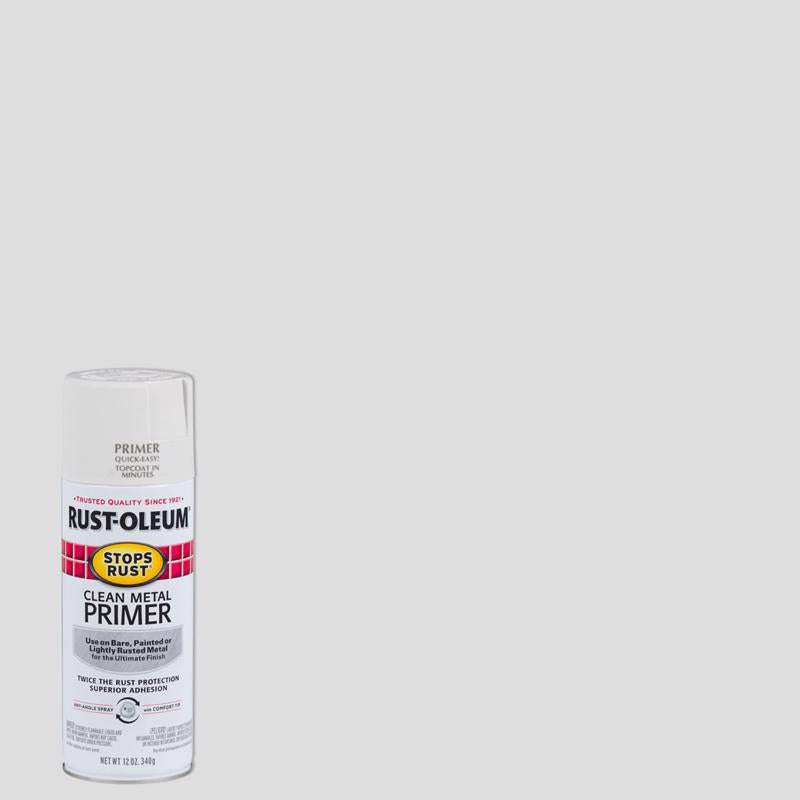 Rust-Oleum Stops Rust White Oil-Based Alkyd Spray Primer 12 oz, Pack of 6