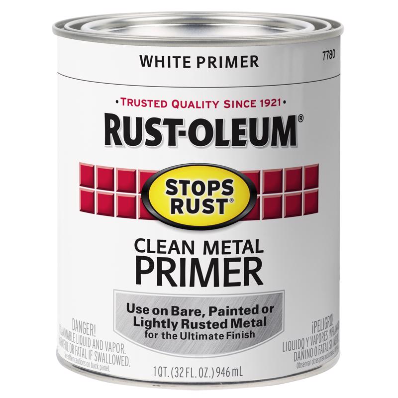 Rust-Oleum Stops Rust White Flat Oil-Based Alkyd Primer 1 qt, Pack of 2