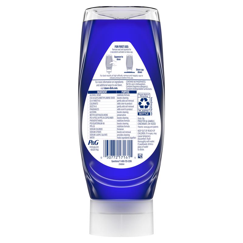 Dawn Platinum Plus PowerSuds Fresh Scent Liquid Dishwashing Liquid 13.6 oz 1 pk, Pack of 8