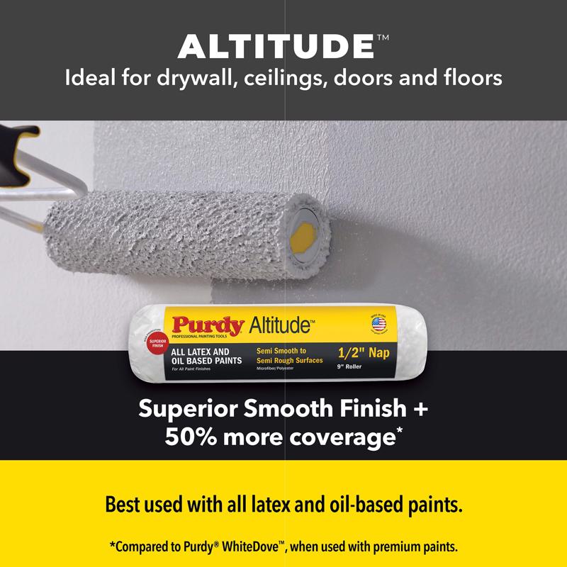 Purdy Altitude Microfiber 9 in. W X 3/8 in. Regular Paint Roller Cover 1 pk