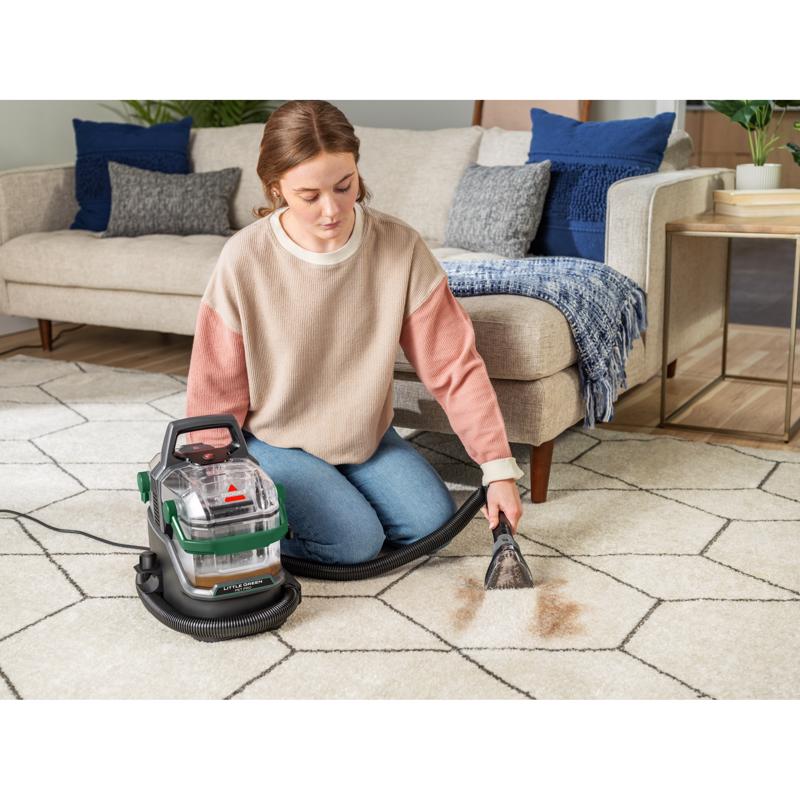 Bissell Little Green Pet Pro Bagless Carpet Cleaner 3 amps Standard Multicolored