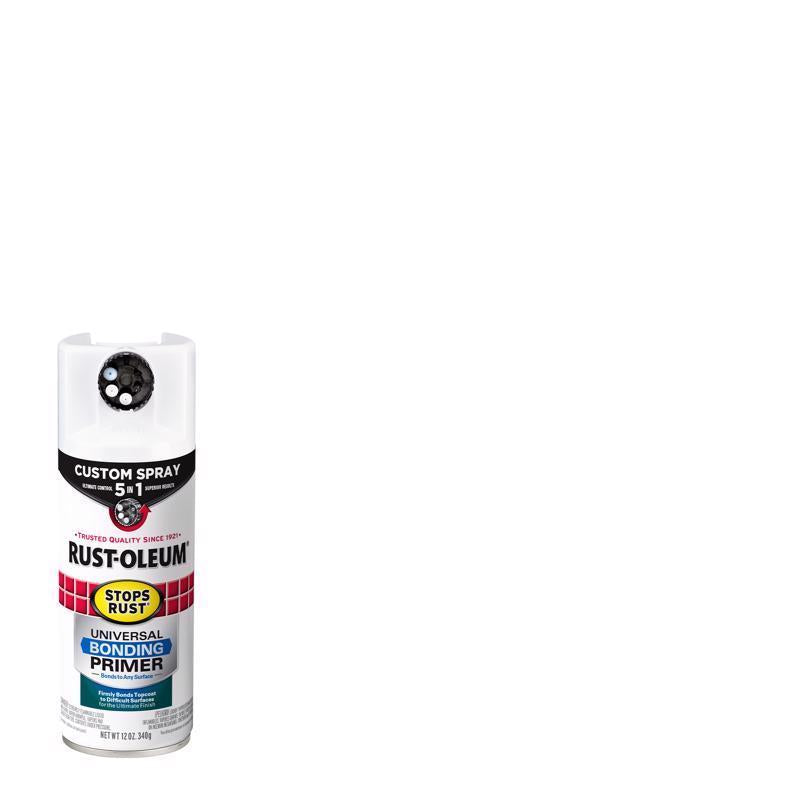 Rust-Oleum Stops Rust Custom 5-in-1 Flat White Universal Bonding Primer 12 oz, Pack of 6