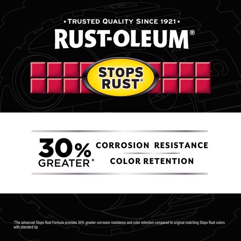 Rust-Oleum Stops Rust Flat Light Gray Primer Spray 12 oz, Pack of 6