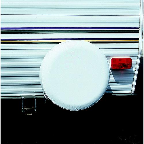 ADCO Vinyl Solid Spare Tire Cover, 32-1/4″ Polar White