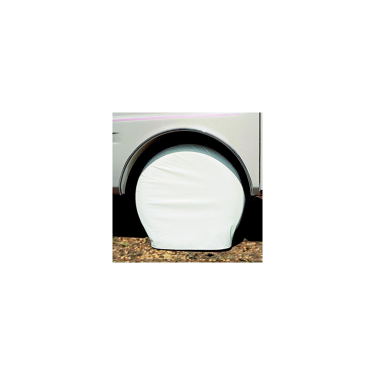 ADCO Polar White Vinyl Tyre Gards (2 Per Pack)