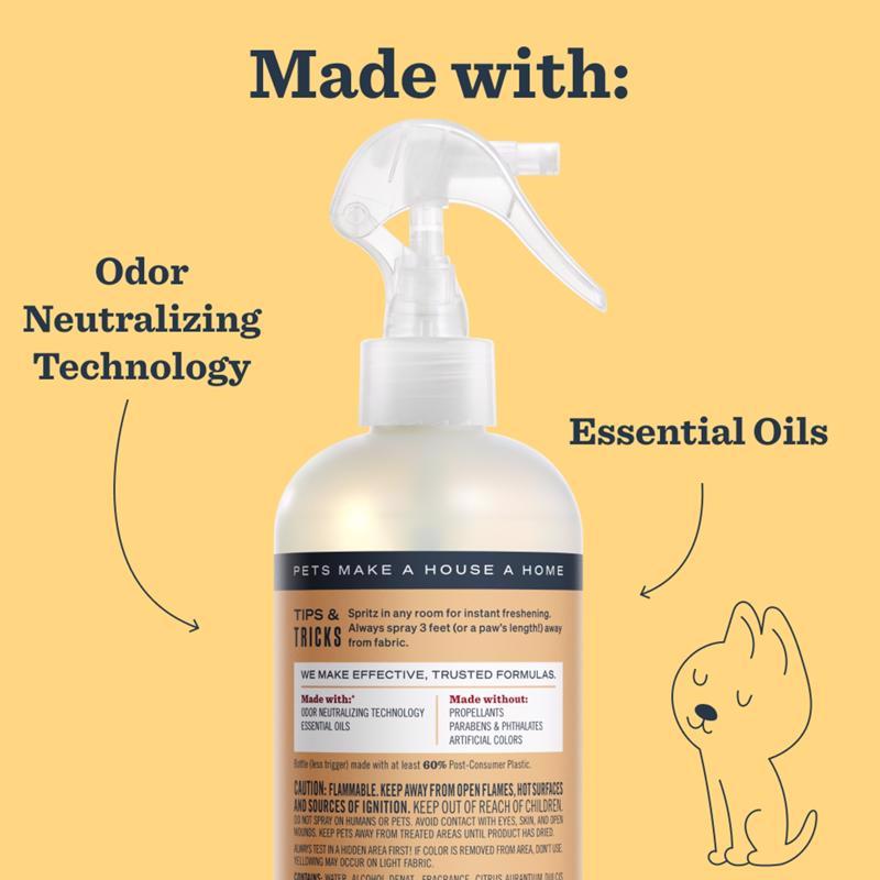 Mrs. Meyer's Clean Day Pets Liquid Odor Neutralizer 12 oz, Pack of 6