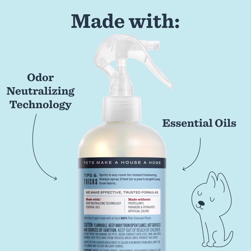 Mrs. Meyer's Clean Day Pets Liquid Odor Neutralizer 12 oz, Pack of 6