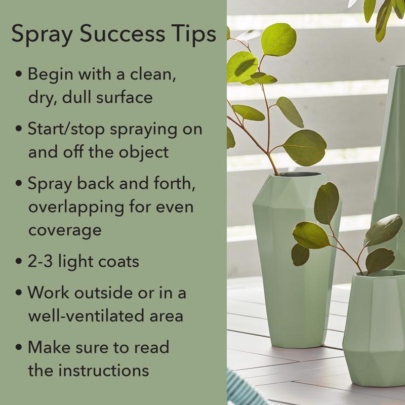 Krylon Fusion All-In-One Satin Dried Rosemary All-In-One Spray Paint 12 oz, Pack of 6