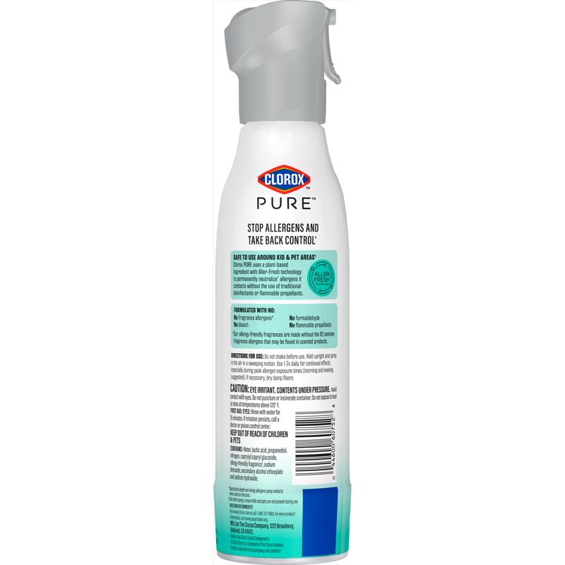 Clorox Pure Clean Breeze Scent Air Freshener Spray 8 oz Aerosol 1 pk, Pack of 6