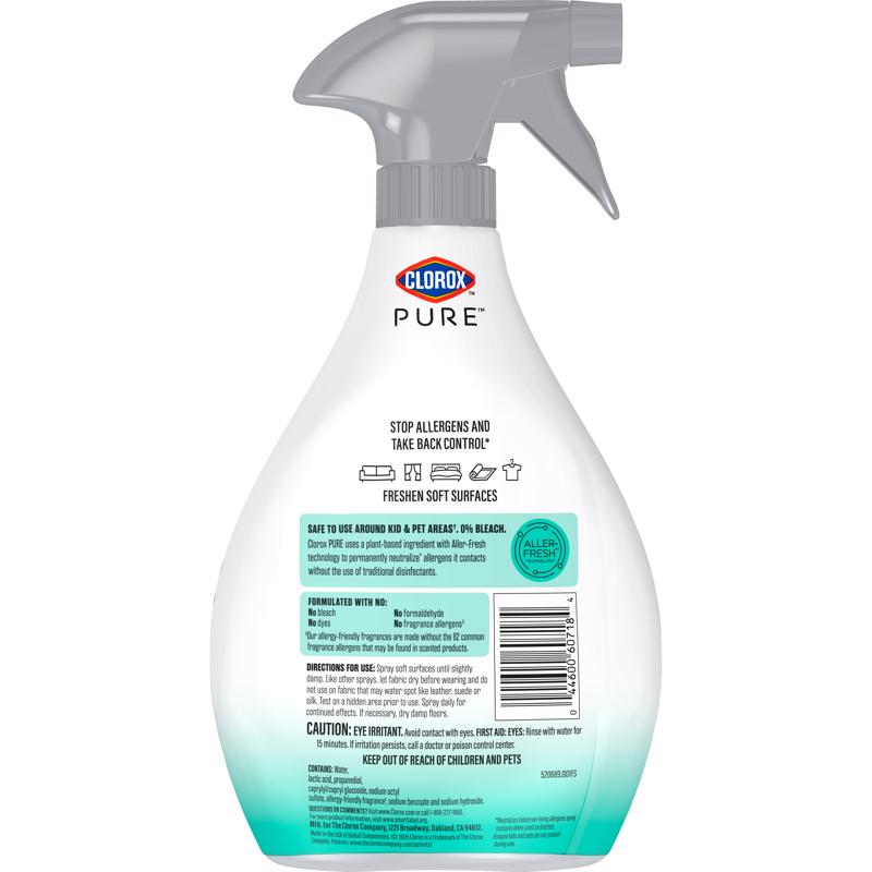 Clorox Pure Clean Breeze Scent Air Freshener Spray 26 oz Aerosol 1 pk, Pack of 6
