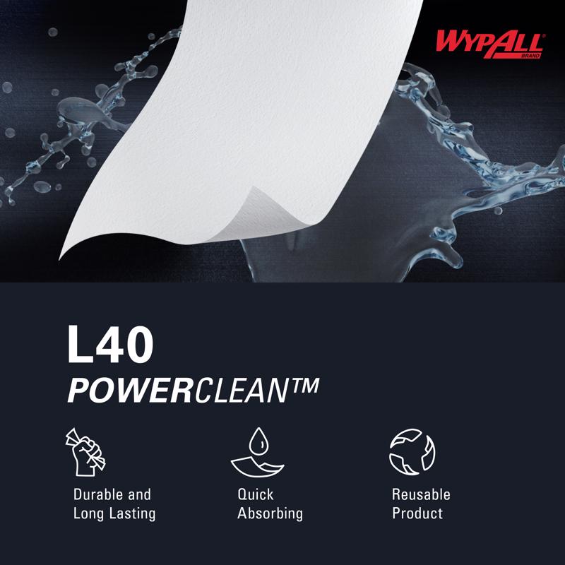Wypall Cellulose Disposable Towels 12 in. W X 12.5 in. L 1008 sheet 56 pk, Pack of 18