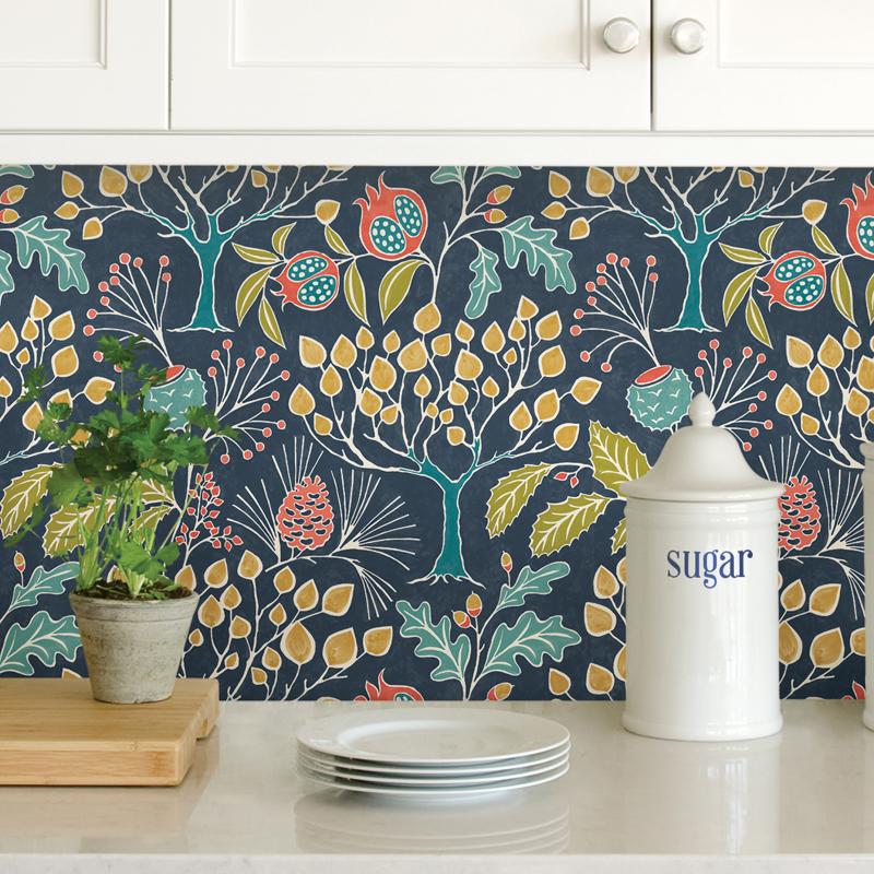 NuWallpaper 20.5 in. W X 216 in. L Peel and Stick Wallpaper, Pack of 4