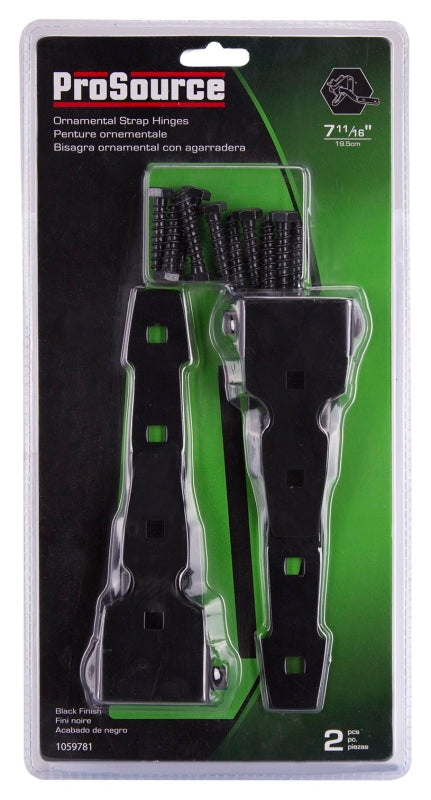 ProSource 33145PKB-PS T-Hinge, Steel, Black, Loose Pin Pin, 180 deg Range of Motion, 40 (Pair) lb