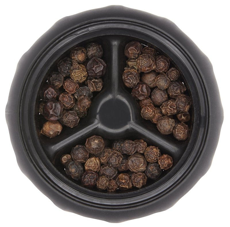 Oxo 1141000 Salt and Pepper Grinder Set, 1.94 oz Pepper, 4.76 oz Salt Capacity, Plastic/Stainless Steel, Clear