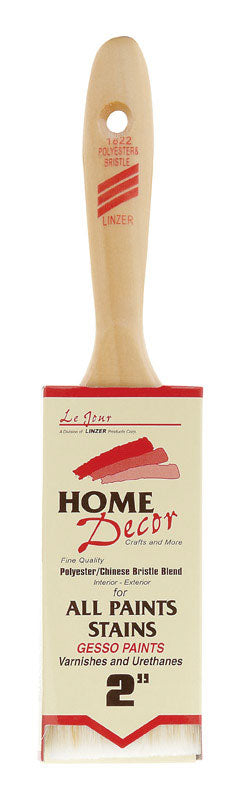 Linzer Home Decor 2 in. Flat Paint Brush, Pack of 12