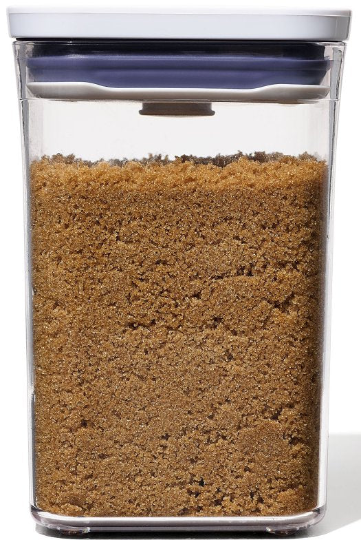 Good Grips POP 11234000 Food Container, 1.1 qt Capacity, Plastic, Clear, 4.3 in L, 4.3 in W, 6.3 in H