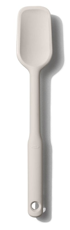 Good Grips 11280600 Spoon Spatula, 2-5/16 in W Blade, 11-3/4 in OAL, Silicone Blade, Black/White