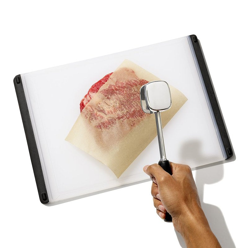 Good Grips 11303000 Meat Tenderizer, 9-3/4 in L, 2.4 in W, Aluminum
