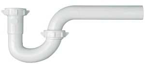 Plumb Pak PP941W P-Trap, 1-1/4 in, Slip-Joint, Plastic, White