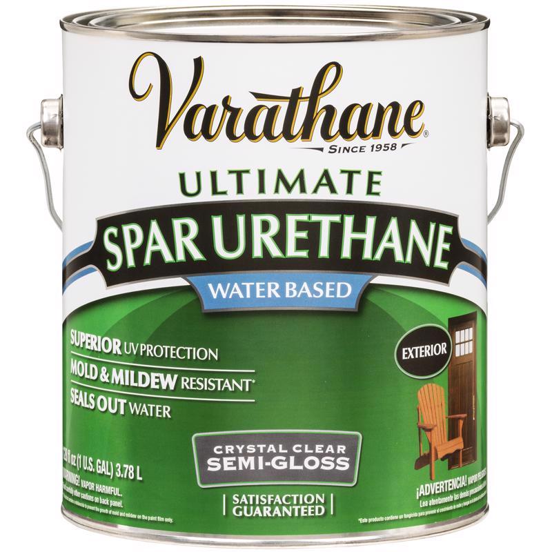 Varathane Diamond Semi-Gloss Clear Water-Based Spar Urethane 1 gal, Pack of 2