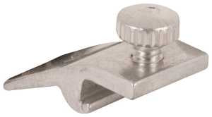 Make-2-Fit PL 7947 Storm Door Panel Clip, 1 in L x 1/2 in W x 5/16 in D Dimensions, Aluminum, Mill, Silver