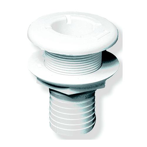 Forespar CF253 Marelon Hose Tailpipe Mushroom Head Thru Hull w/Nut, White