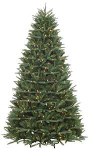 PULEO ASIA LIMITED 314-WVG2-75NA-75F5LW8 Christmas Tree, 7.5 ft H, Spruce Family, UL Direct Plug, LED Lights Bulb