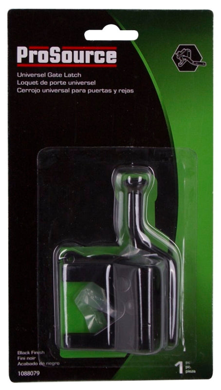 ProSource 33140PKB-PS Gate Latch, 5/8 in Bolt Head, 4-1/8 in L Bolt, Steel, Zinc