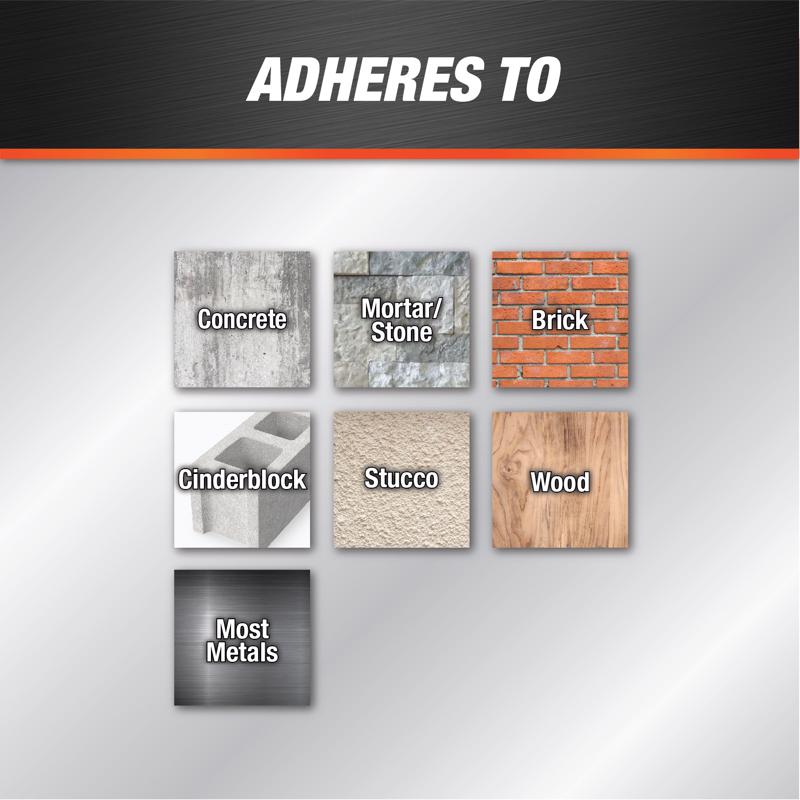 DAP Gray Silicone Concrete and Masonry Filler and Sealant 10.1 oz, Pack of 12