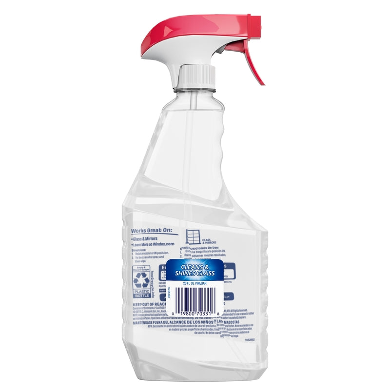 Windex Fresh Clean Scent All Purpose Cleaner With Vinegar Liquid 23 oz, Pack of 8