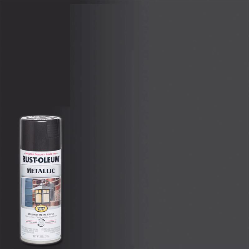 Rust-Oleum Stops Rust Metallic Black Night Metallic Spray Paint 11 oz