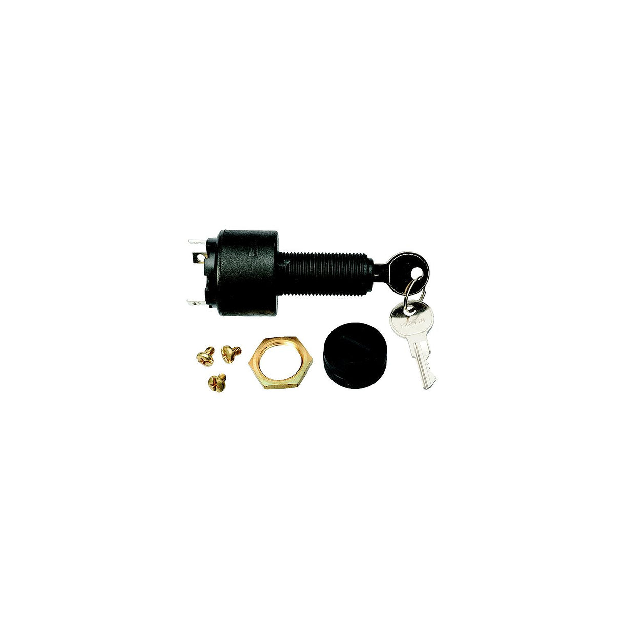 Sierra Conventional 3 Position 1 1/8″ Polyester 3 Screw Terminal 12V 15 Amp Ignition Starter Switch