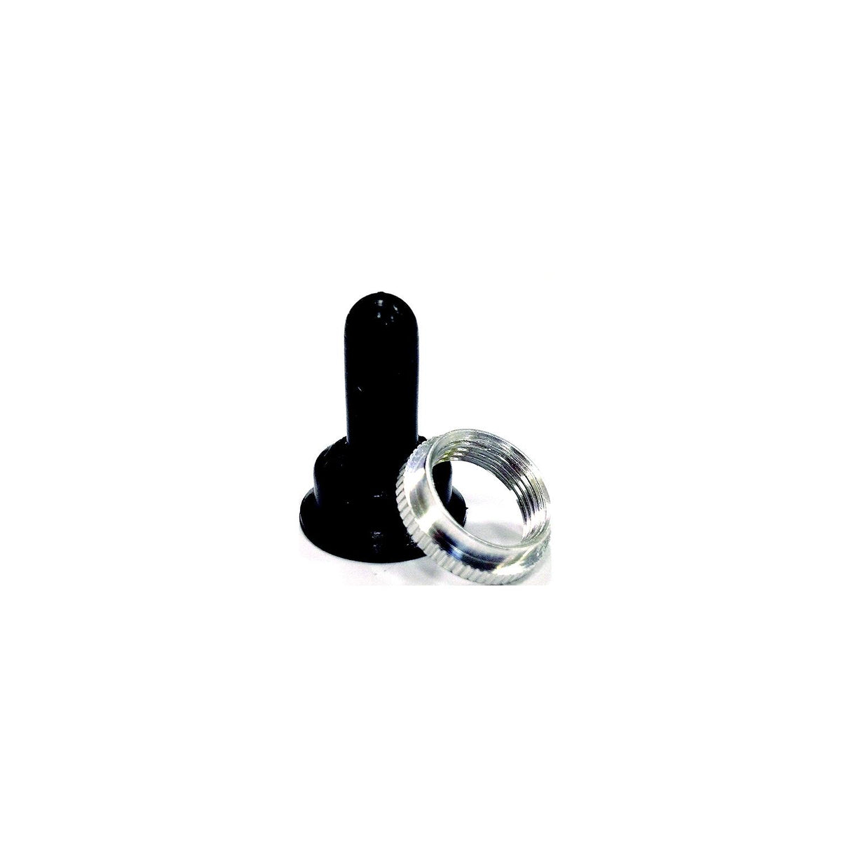 Black Boot w/Chrome Ring