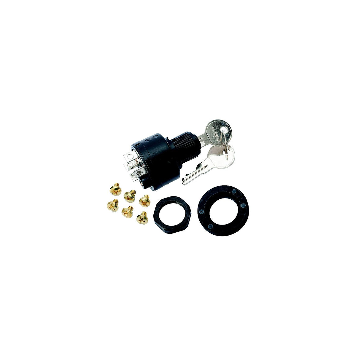Sierra MP39760 Magneto 3 Position 5/8″ Polyester 5 Screw 1 Boss Terminal 12V 15 Amp Ignition Starter Switch
