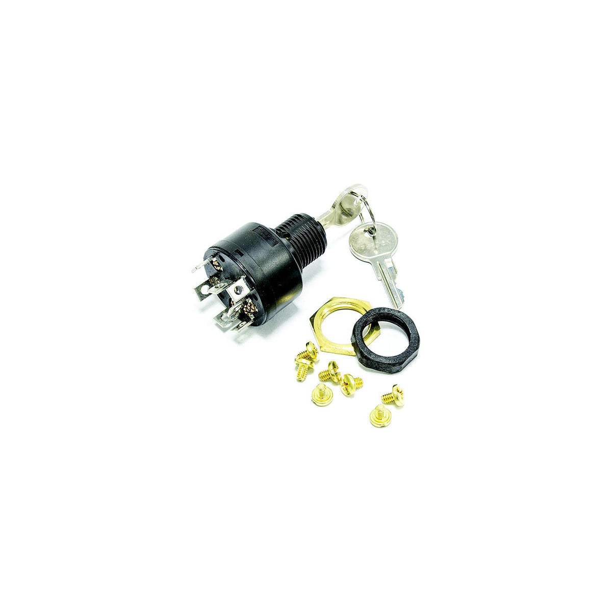 Sierra Magneto 4 Position 5/8″ Polyester 7 Screw Terminal 12V 15 Amp Ignition Starter Switch