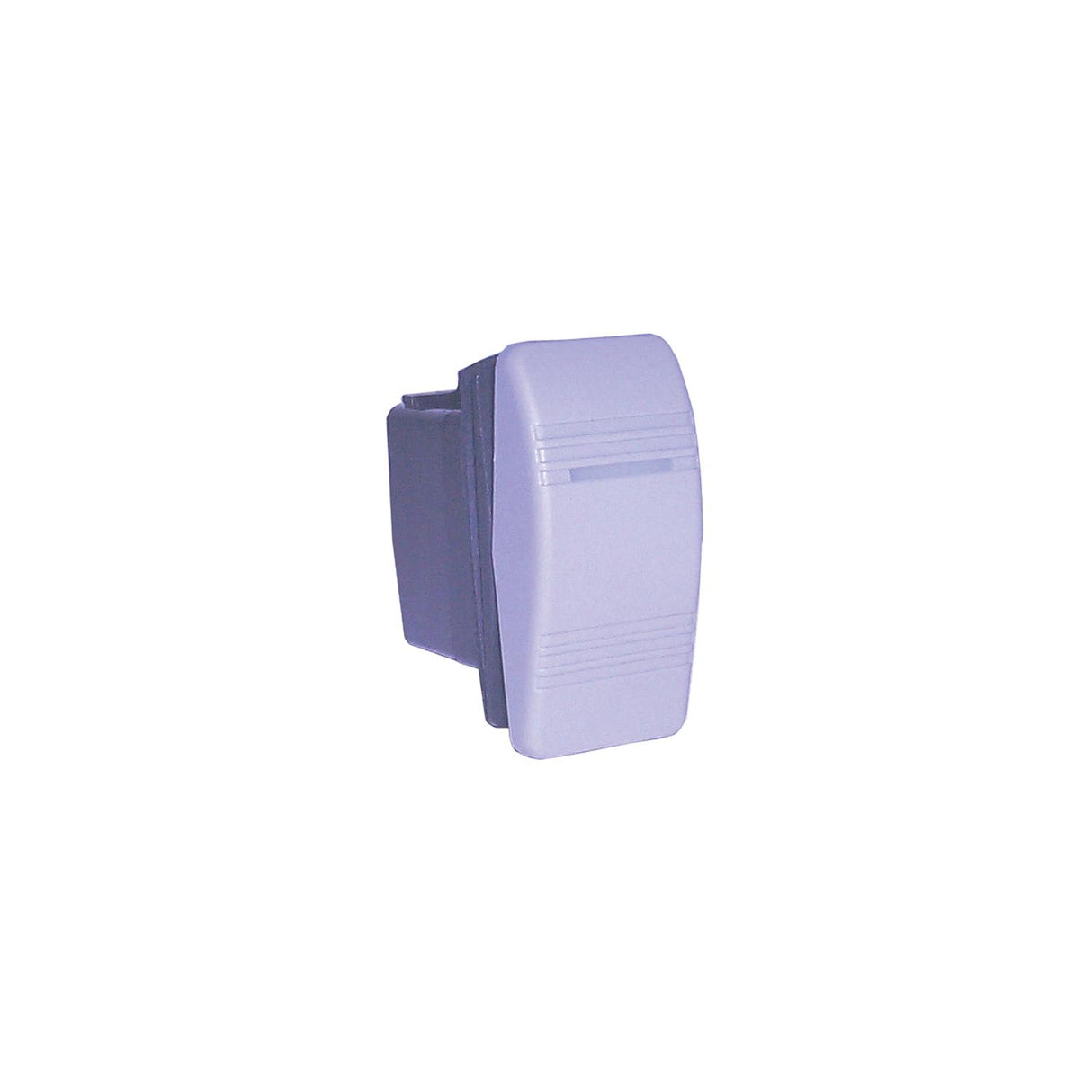 Contura III Illuminated Weather Resistant Illuminated Rocker Switch, On/Off/On, Black & Gray