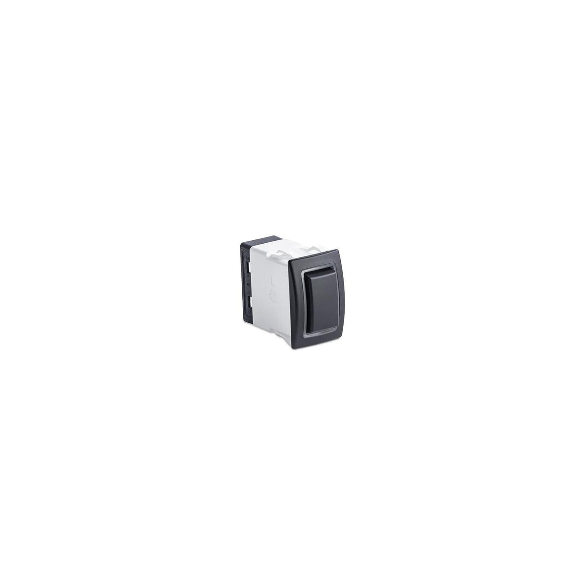 Sierra RK40700G Rocker Switch w/Halo LED Light, ON - OFF - ON (Dependent), DPDT, Geen