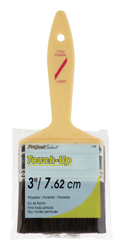 Linzer Project Select 3 in. Flat Touch-Up Paint Brush, Pack of 12