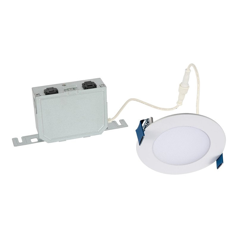 Halo HLB Series HLB4LSFS5 Canless LED Downlight, 10.65 W, 120 V, LED Lamp, White, Matte