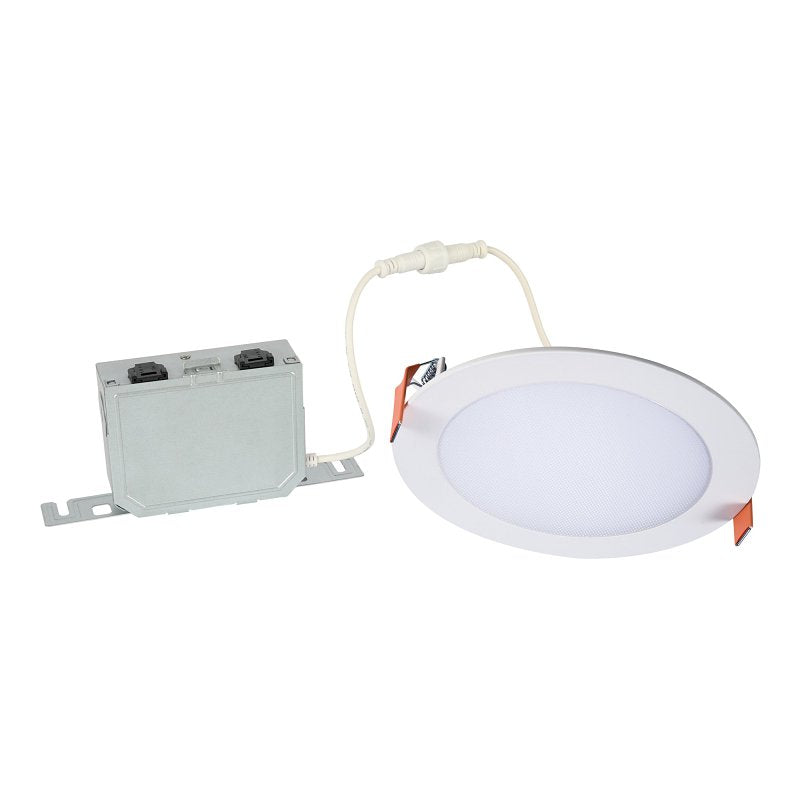 Halo HLB Series HLB6LSFS5 Canless LED Downlight, 13.48 W, 120 V, LED Lamp, White, Matte