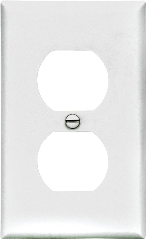 Eaton Wiring Devices BP5132W Wallplate, 4-1/2 in L, 2-3/4 in W, Standard, 1-Gang, Nylon, White, High-Gloss, Pack of 5