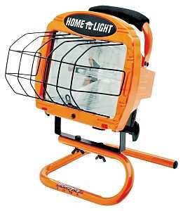CCI L33 Work Light with Switch, 120 V, 500 W, 1-Lamp, Halogen Lamp, 8000 Lumens, Orange